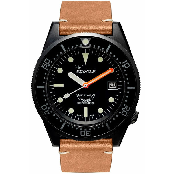 Squale 1521 Classic Black PVD Strap, Squale ref 1521PVD.PC, product image 1
