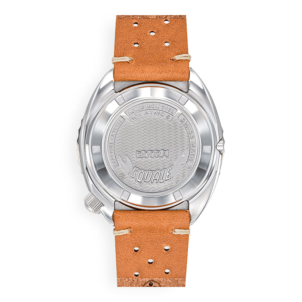 Squale 2002 Blue Sapphire Bezel Brown Leather, Squale ref 2002.SS.BL.BL.PTC, product image 4