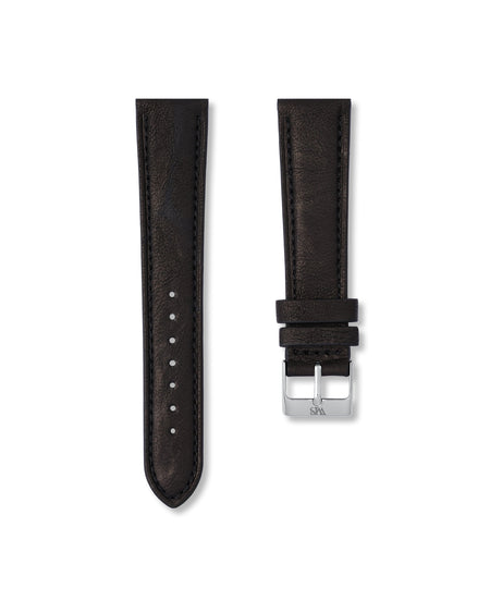 Tuxedo Black Italian Calf Leather Watch Strap 20mm