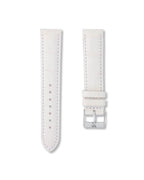 Ivory White Alligator Leather Watch Strap 20mm