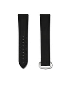 Tuxedo Black Deployant Clasp Quick Release Rubber Sailcloth Strap 24mm