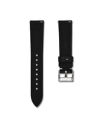 Tuxedo Black White Stitched Sailcloth Strap 19mm