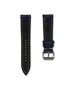 Breakers Blue Bespoke Ostrich Shin Leather Watch Strap 19mm