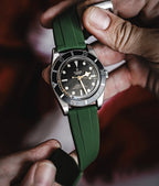 Forest Green Quick Release Rubber Strap 20mm