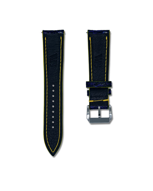 Blue Angels Bespoke Ostrich Shin Leather Watch Strap 22mm