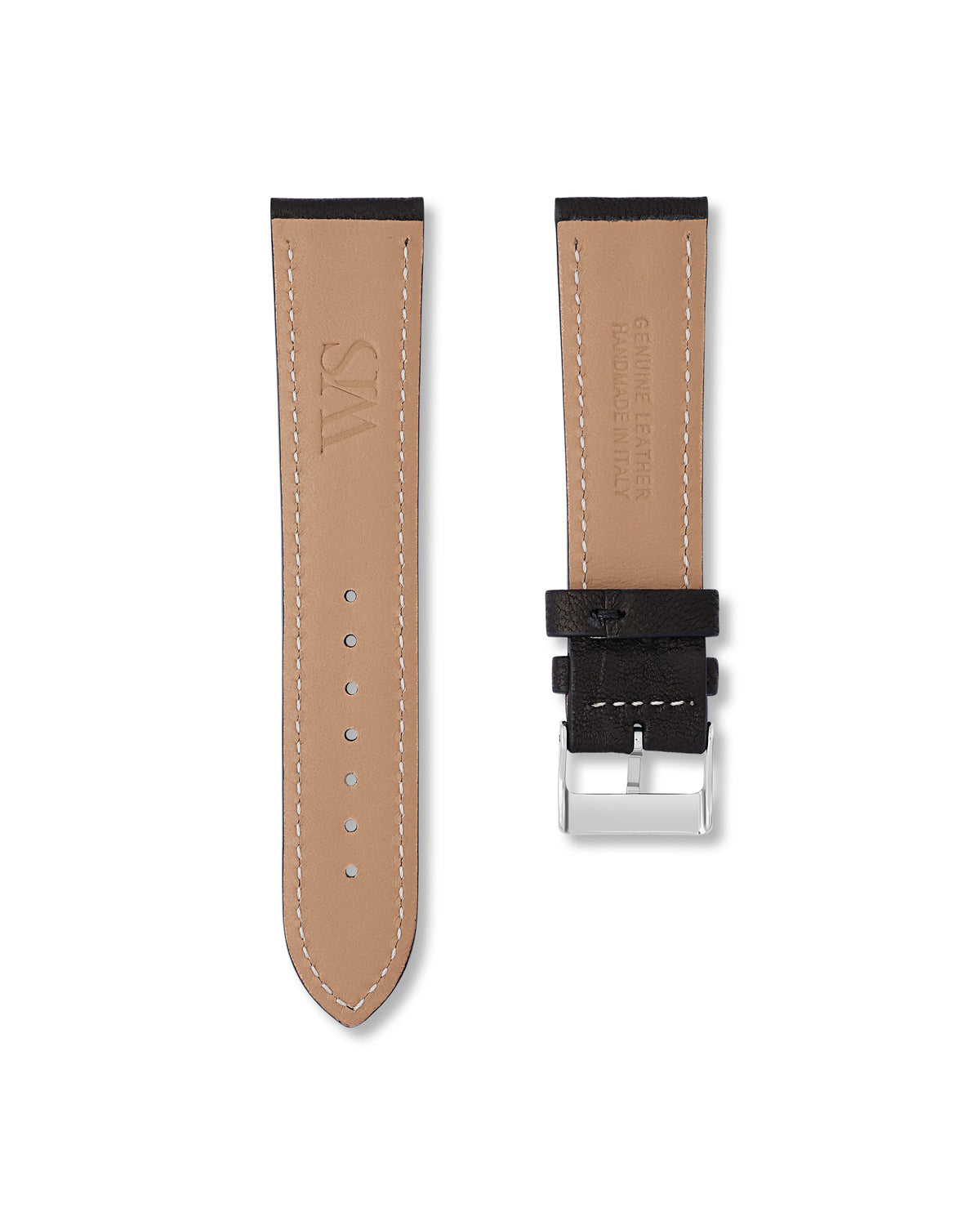 Tuxedo Black Italian Calf Leather Watch Strap 23mm