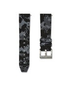 Grey Digital Camo Quick Release Rubber Strap 22mm