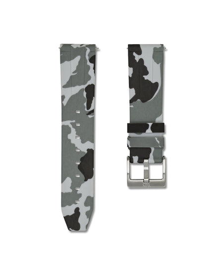 Arctic Camo Quick Release Rubber Strap 22mm