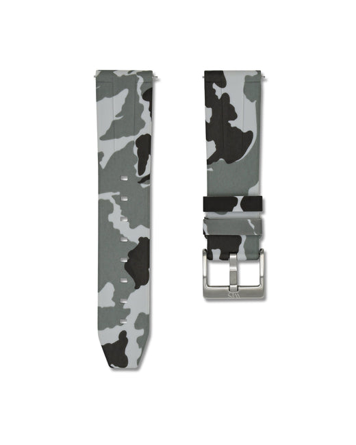 Arctic Camo Quick Release Rubber Strap 22mm