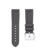 Charcoal Grey Rubber Strap 24mm