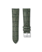 Emerald Green Alligator Leather Watch Strap 24mm