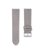 Slate Grey Suede Leather Watch Strap 24mm
