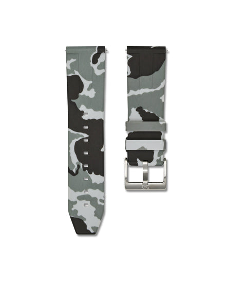 Arctic Camo Quick Release Rubber Strap 24mm