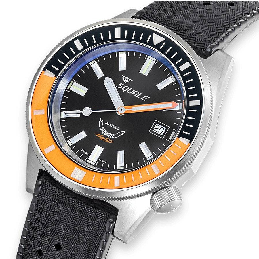 Squale Matic Orange Bezel Strap, Squale ref MATICXSC.HT, product image 3