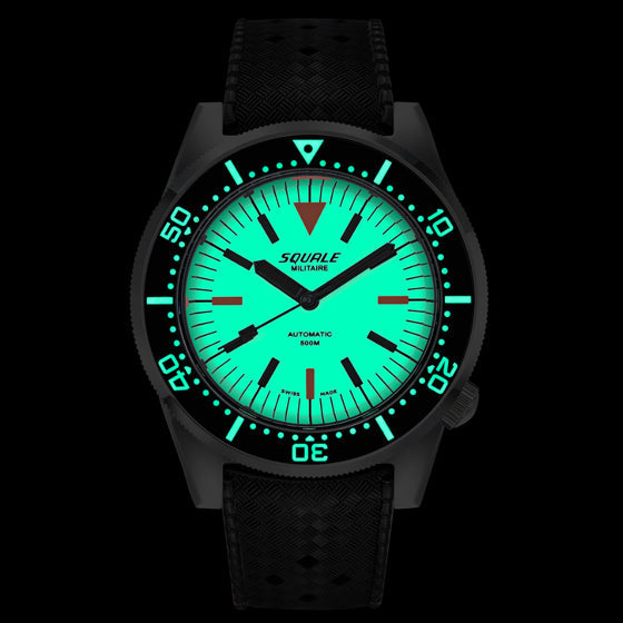 Squale 1521 Militare Full Luminous Rubber, Squale ref 1521FUMIWT.HT, product image 2