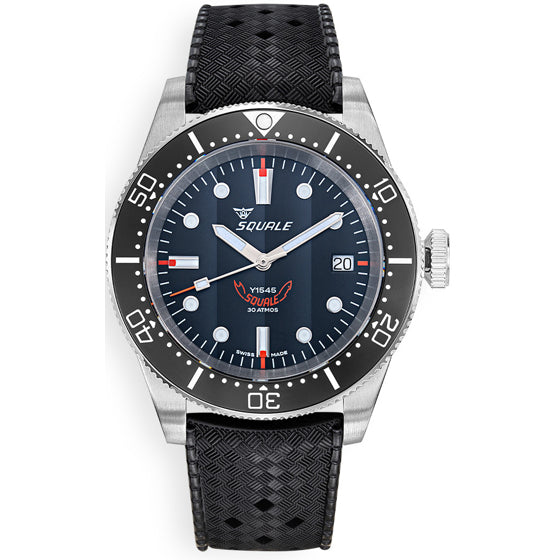 Squale 1545 Steel Black Strap, Squale ref 1545BKBKC.HT, product image 1