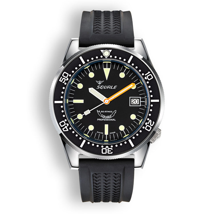 Squale 1521 Classic Steel Black Strap, Squale ref 1521CL.VO, product image 1