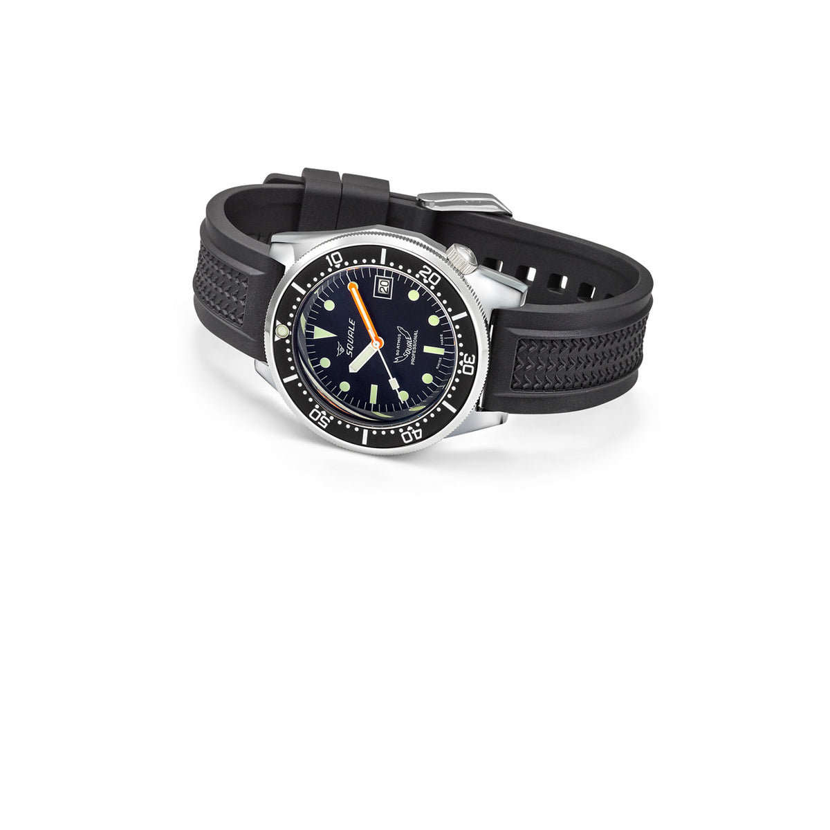 Squale 1521 Classic Steel Black Strap, Squale ref 1521CL.VO, product image 2
