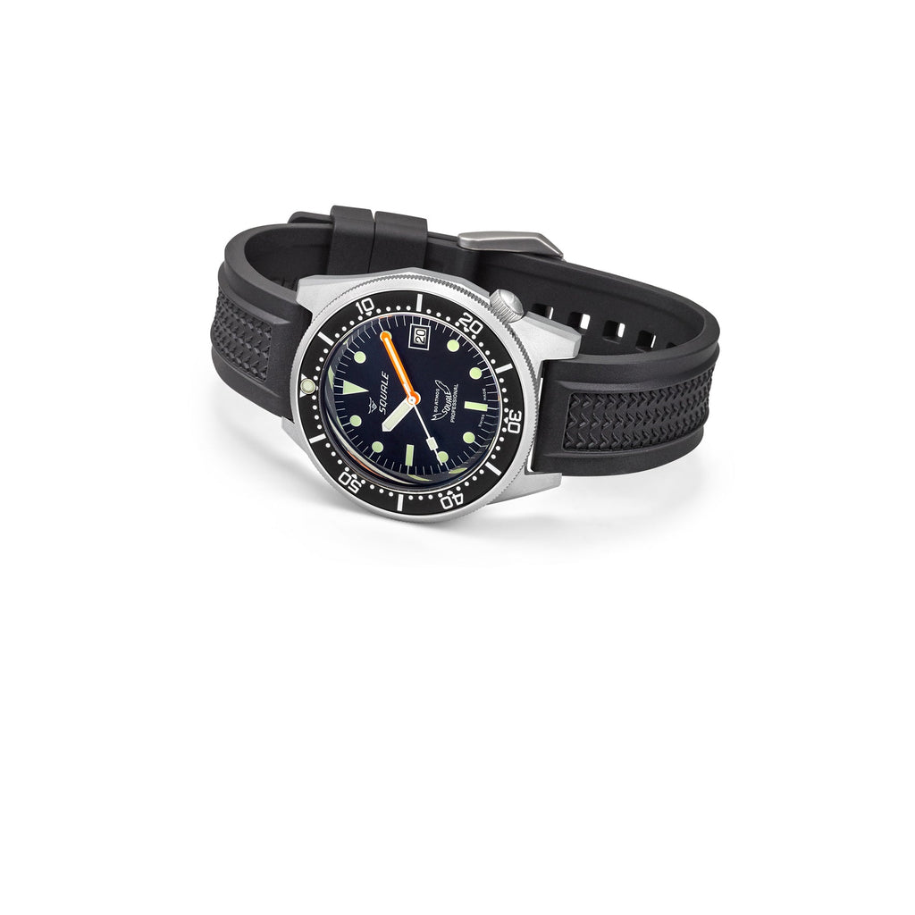 Squale 1521 Black Blasted Strap, Squale ref 1521BKBL.VO, product image 2