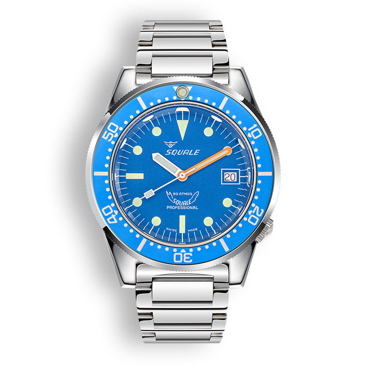 Squale 1521 Classic Blue Bracelet, Squale ref 1521OCN.SQ20L, product image 1