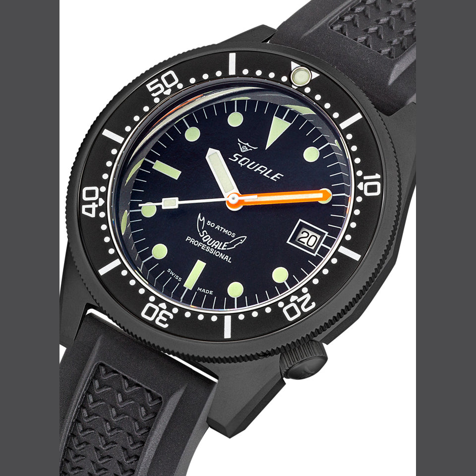 Squale 1521 PVD Black Strap, Squale ref 1521PVD.VO, product image 4