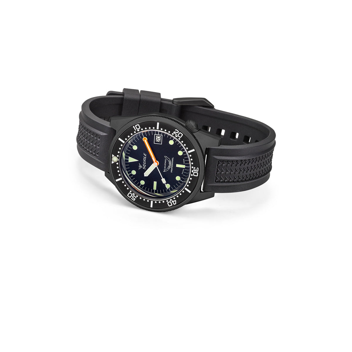 Squale 1521 PVD Black Strap, Squale ref 1521PVD.VO, product image 3