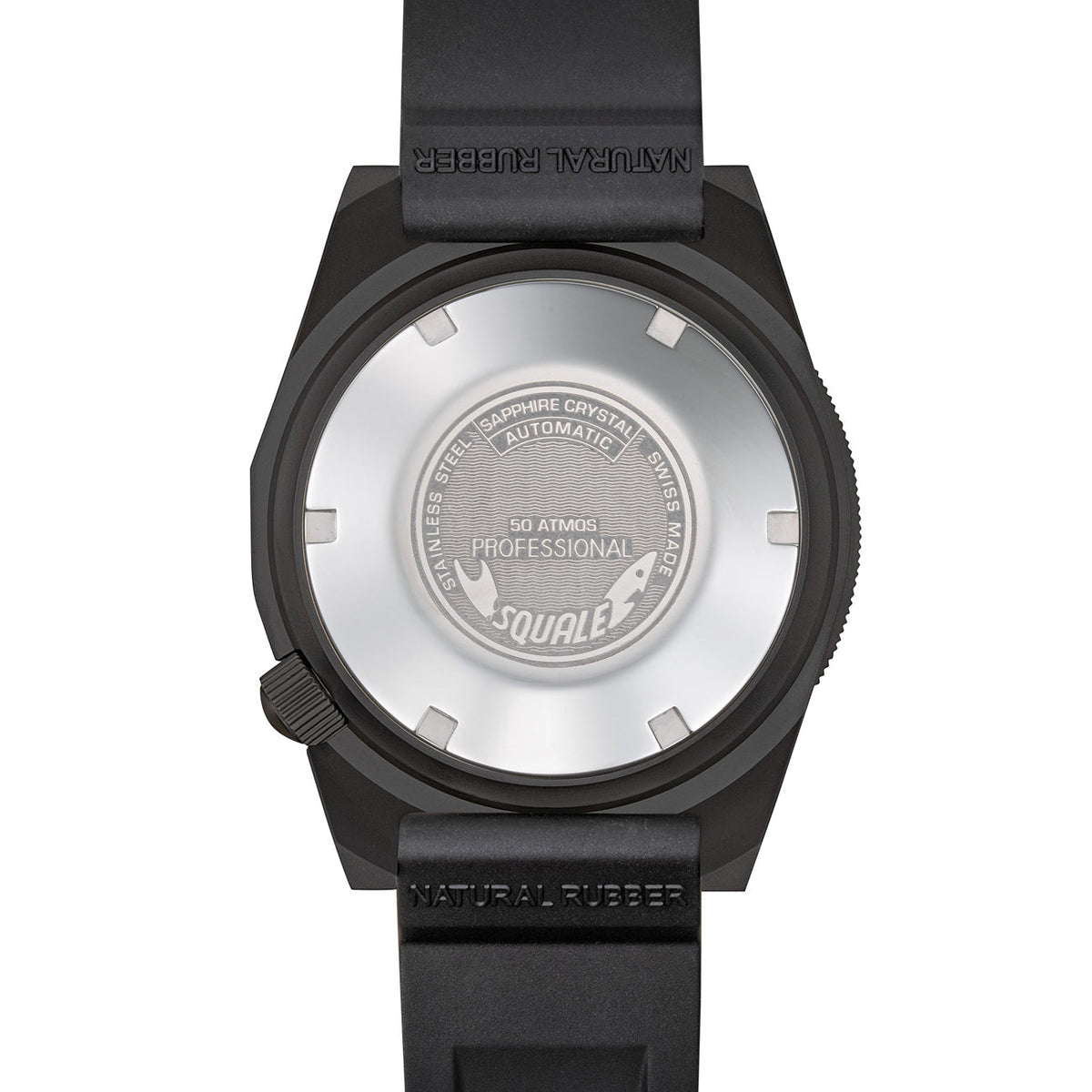 Squale 1521 PVD Black Strap, Squale ref 1521PVD.VO, product image 2