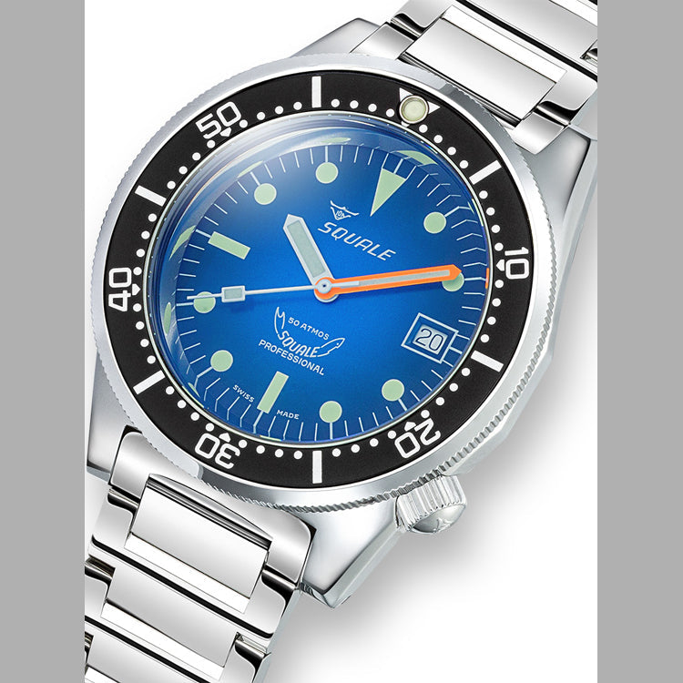 Squale 1521 Blue Ray Bracelet, Squale ref 1521PROFD.SQ20L, product image 2