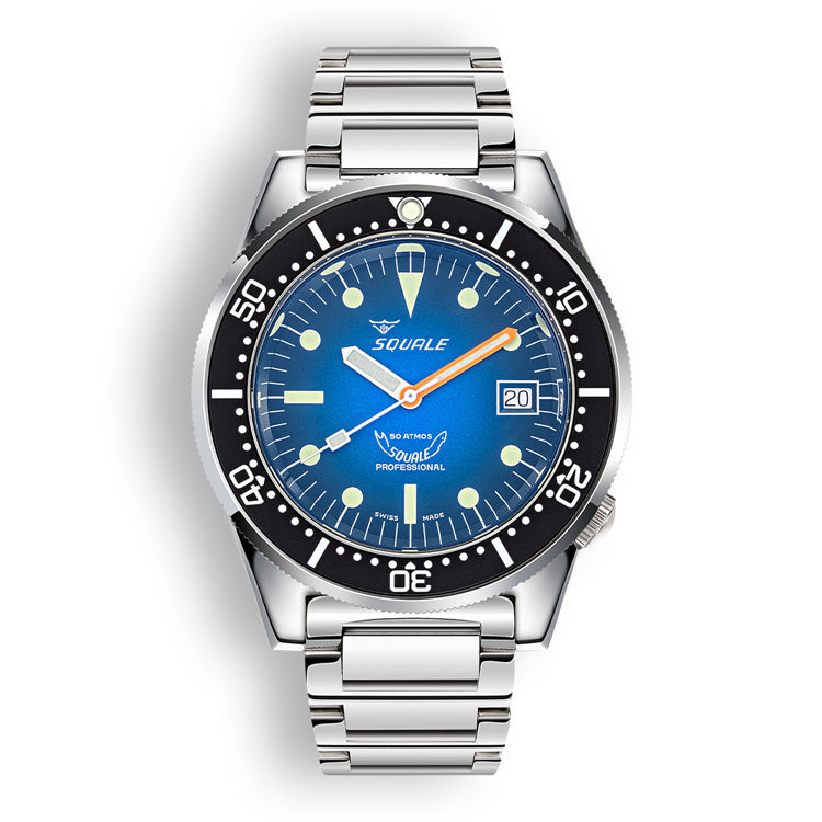 Squale 1521 Blue Ray Bracelet, Squale ref 1521PROFD.SQ20L, product image 1