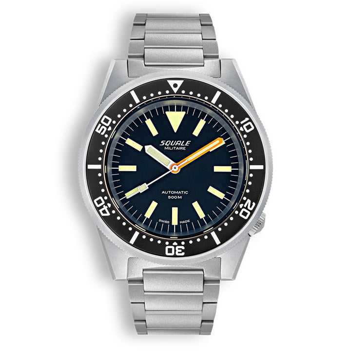 Squale 1521 Militaire Blasted Bracelet, Squale ref 1521MILBL.SQ20S, product image 1