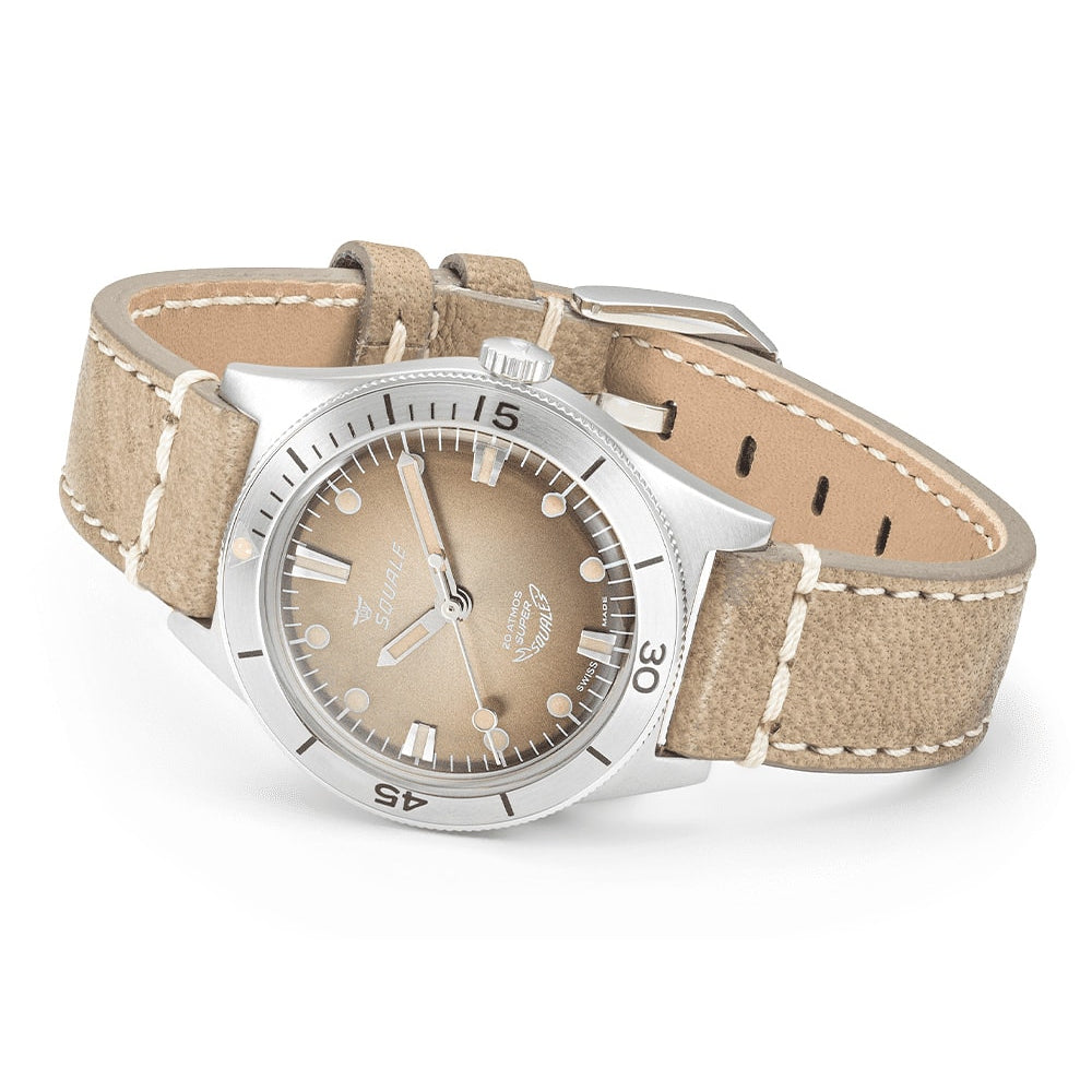 Squale Super-Squale Sunray Brown Strap, Squale ref SUPERSSBW.PBW, product image 3