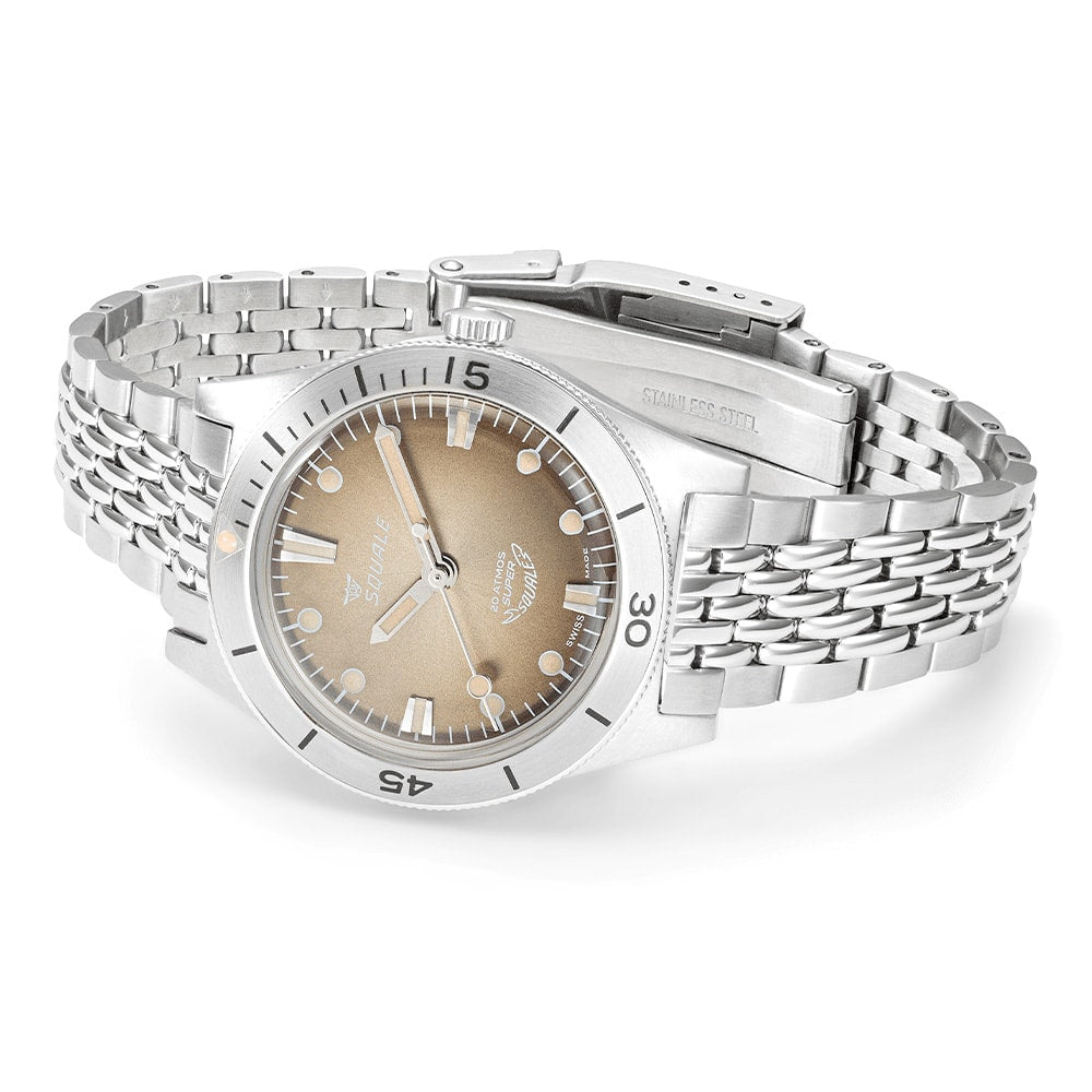 Squale Super-Squale Sunray Brown Bracelet, Squale ref SUPERSSBW.AC, product image 3