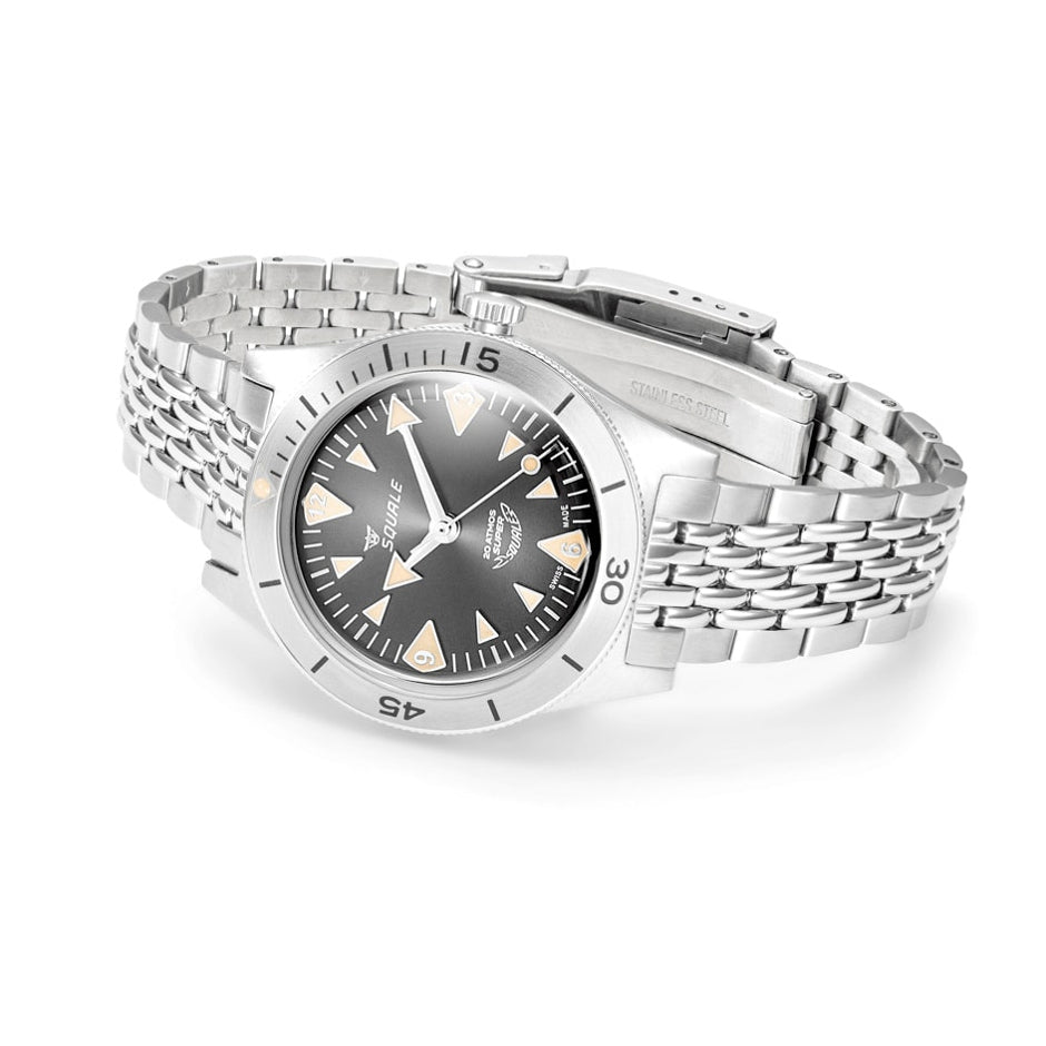 Squale Super-Squale Big Arrows Black Bracelet, Squale ref SUPERSSABK.AC, product image 4