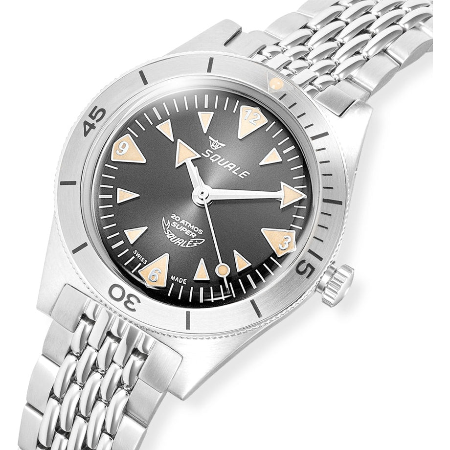 Squale Super-Squale Big Arrows Black Bracelet, Squale ref SUPERSSABK.AC, product image 3