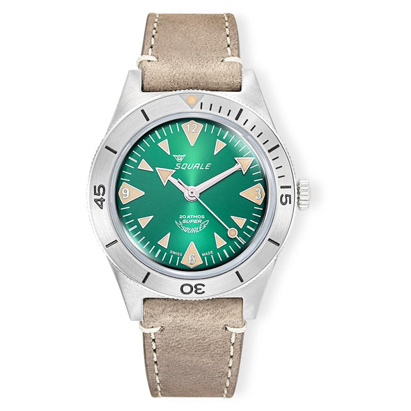 Squale Super-Squale Big Arrows Green Strap, Squale ref SUPERSSAGR.PTO, product image 1