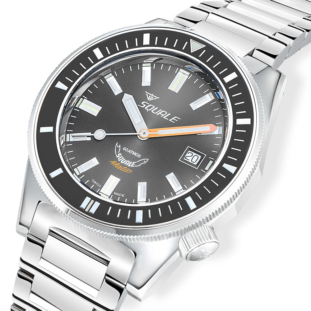 Squale Matic Grey Bracelet, Squale ref MATICXSA.SQ22L, product image 4