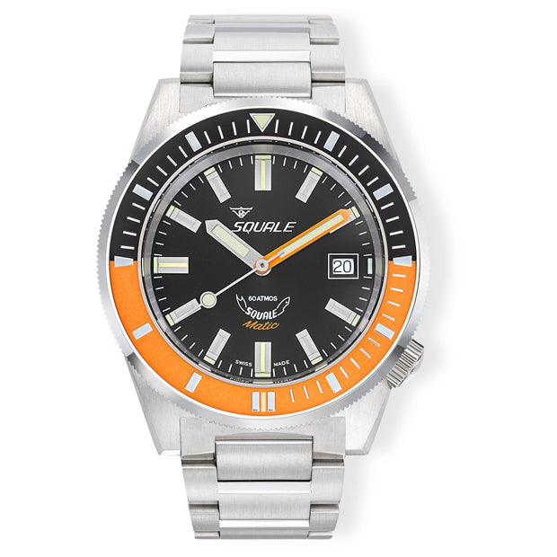 Squale Matic Satin Orange Bracelet, Squale ref MATICXSC.SQ22B, product image 1