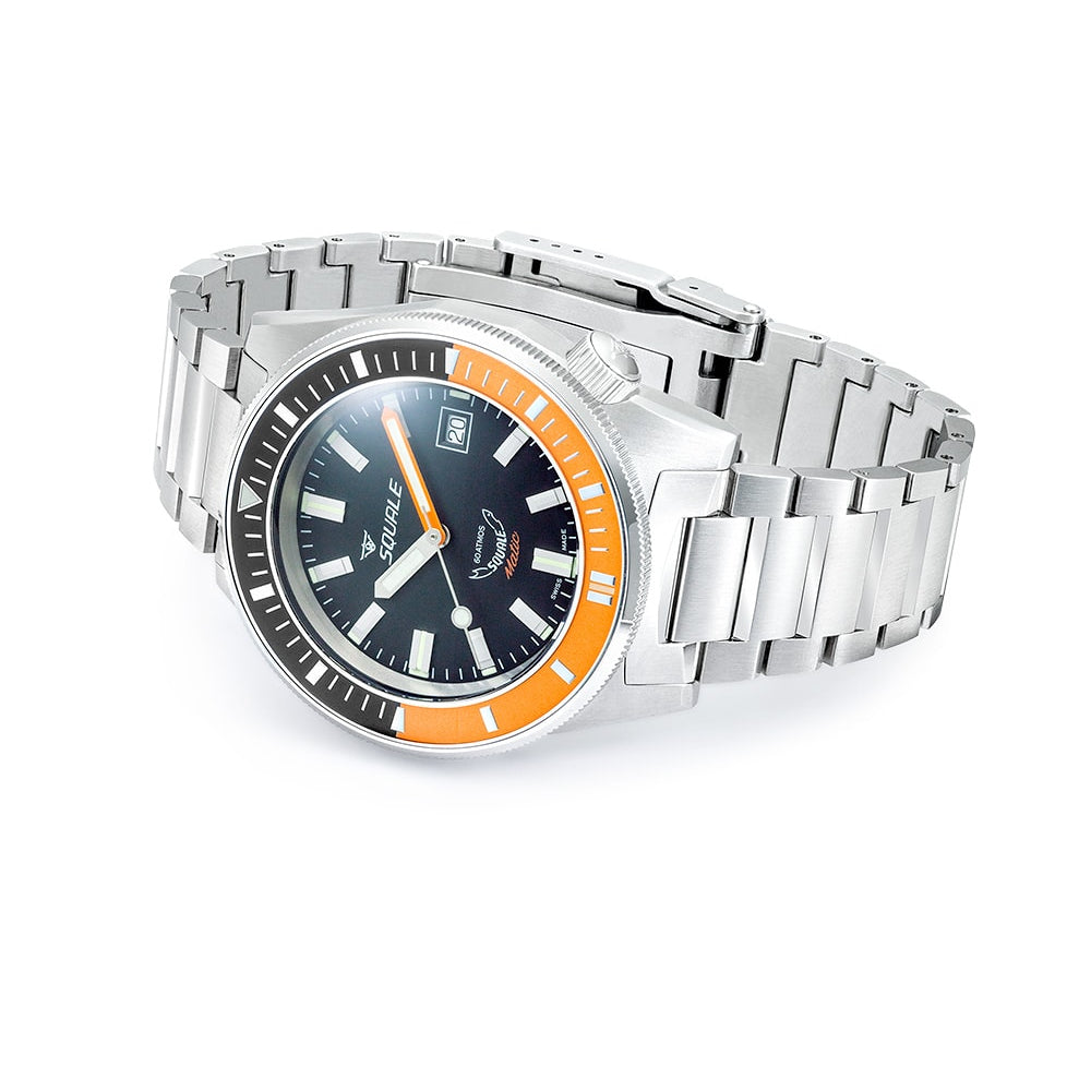 Squale Matic Satin Orange Bracelet, Squale ref MATICXSC.SQ22B, product image 4