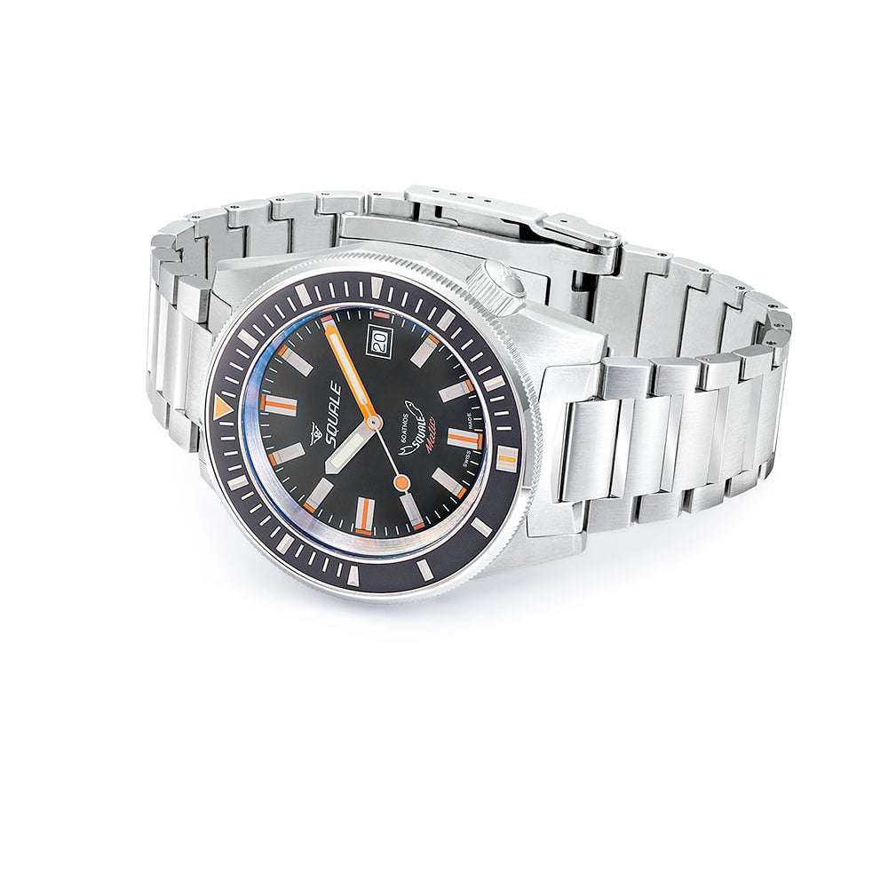 Squale Matic Satin Black Bracelet, Squale ref MATICXSG.SQ22B, product image 4