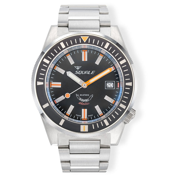 Squale Matic Satin Black Bracelet, Squale ref MATICXSG.SQ22B, product image 1