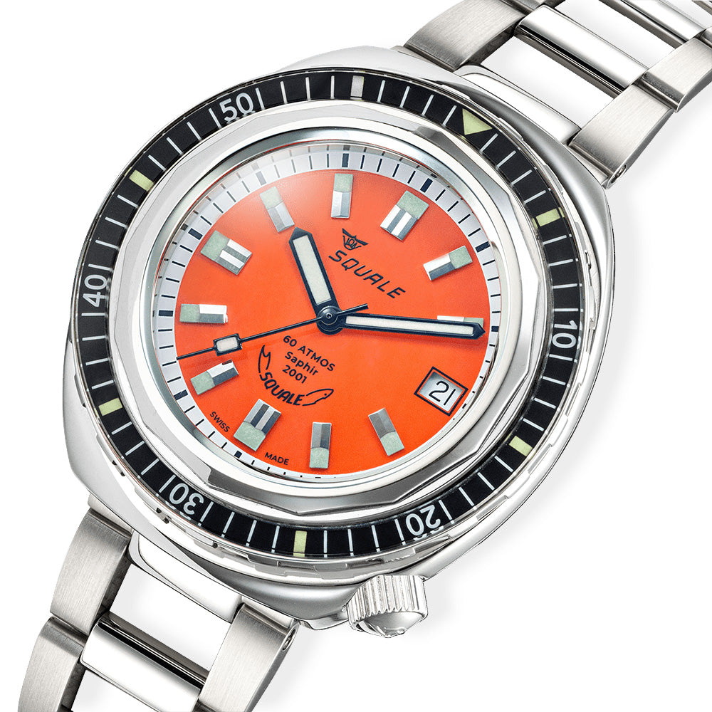 Squale 2001 Reverse Orange, Squale ref 2001BKOR.AC, product image 2