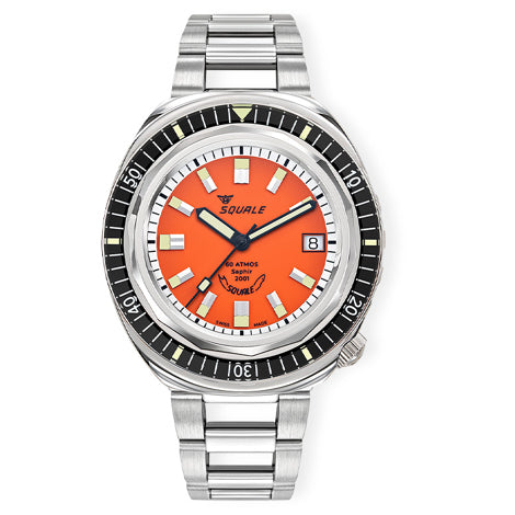 Squale 2001 Reverse Orange, Squale ref 2001BKOR.AC, product image 1