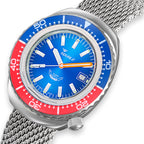 Squale 2002 Blue Red Sapphire Bezel, Squale ref 2002.SS.BLR.BL.ME22, product image 5