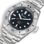 Squale 1545 Steel Black Bracelet, Squale ref 1545SSBK.AC, product image 4