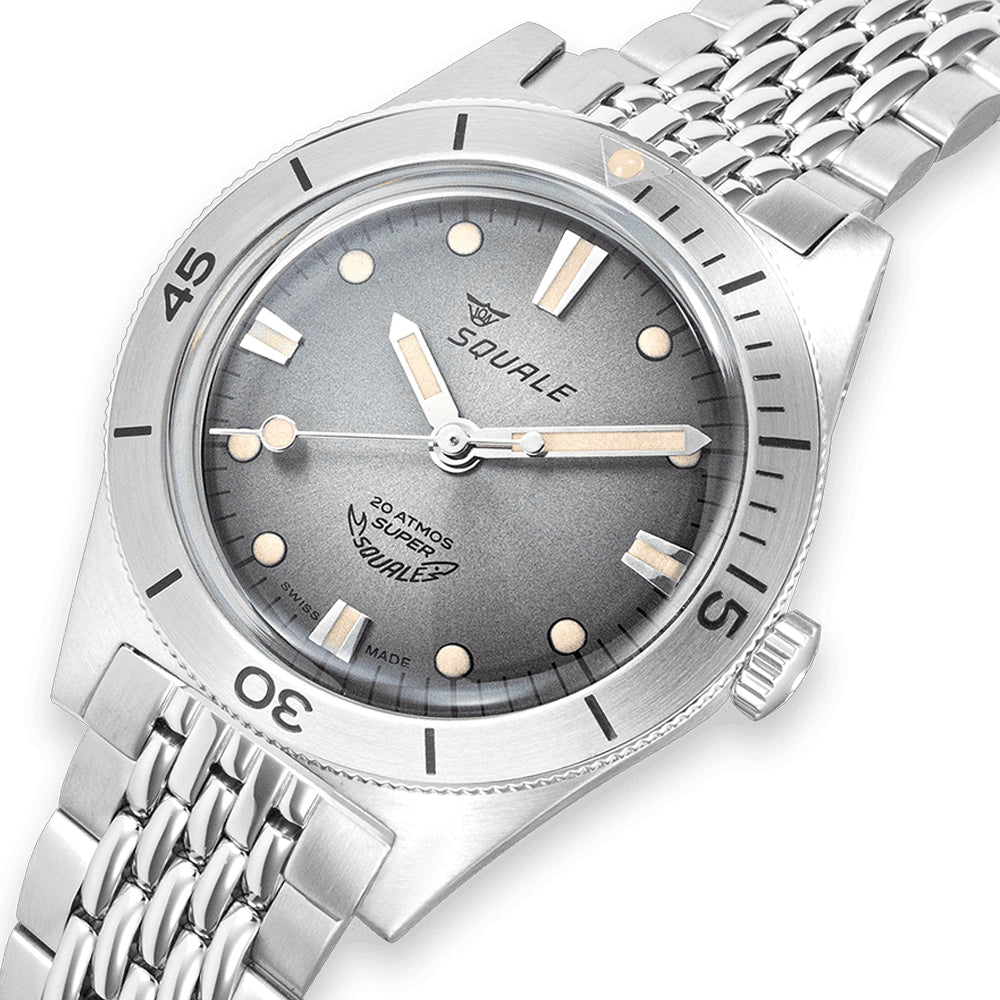Squale Super-Squale Sunray Grey Bracelet, Squale ref SUPERSSG.AC, product image 4