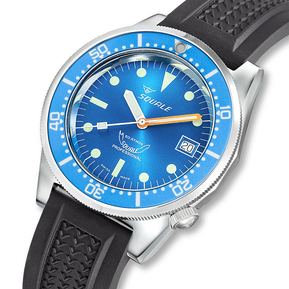 Squale 1521 Classic Blue Strap, Squale ref 1521OCN.VO, product image 4