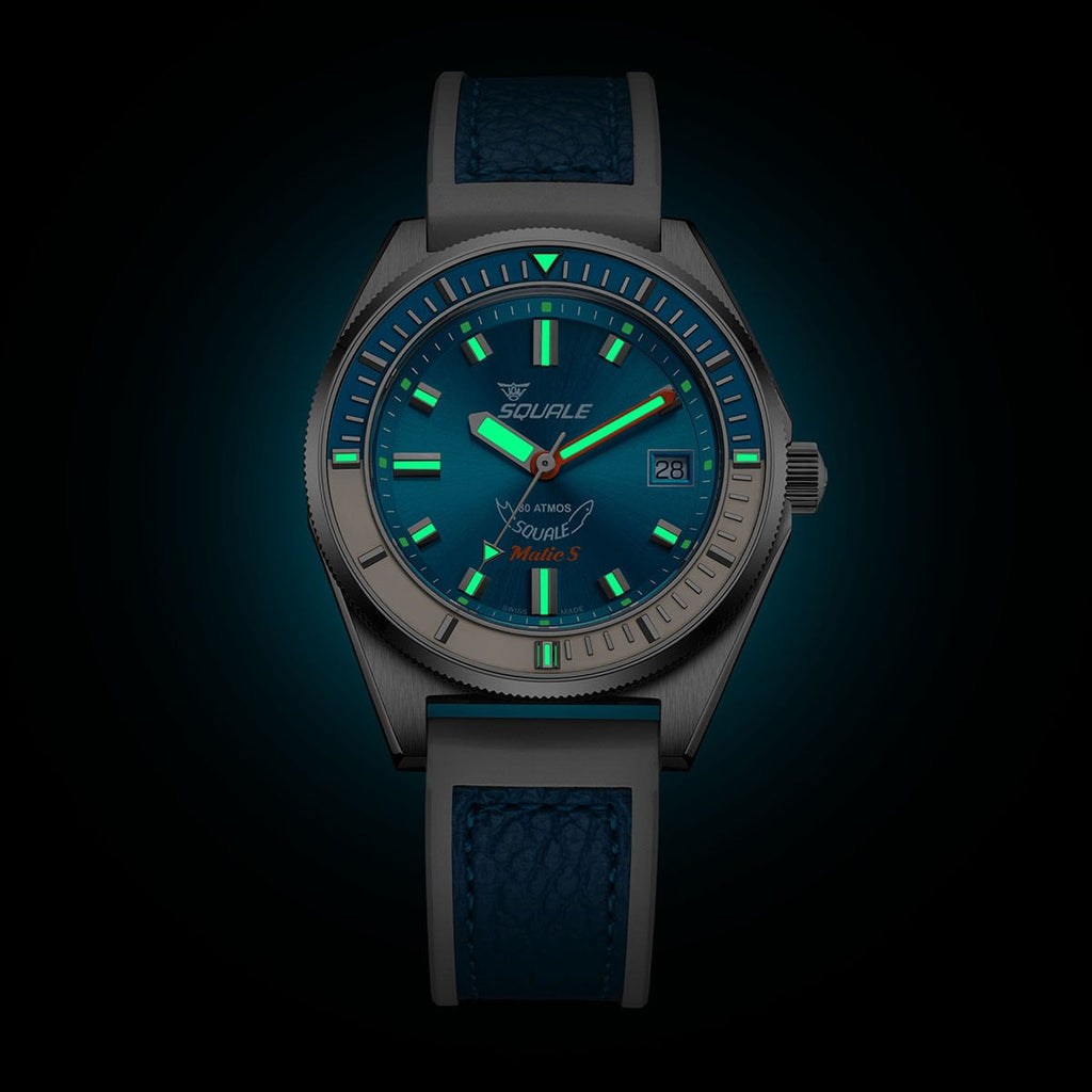 Squale Matic S Light Blue HydroLeather, Squale ref MATICLBWLB.RLWLB, product image 7