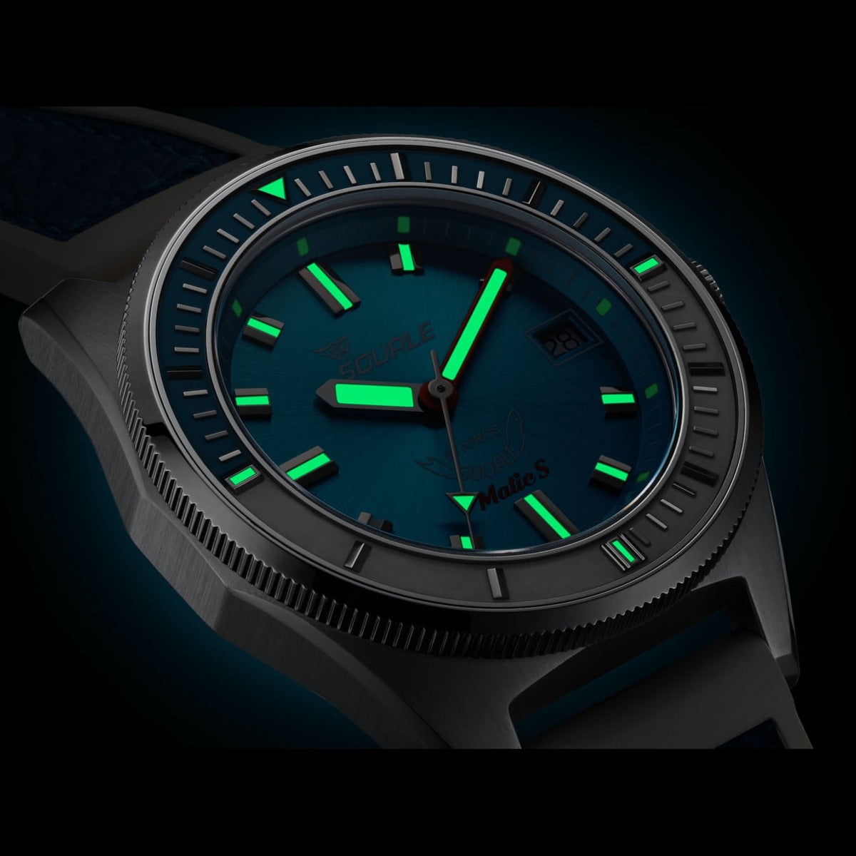 Squale Matic S Light Blue HydroLeather, Squale ref MATICLBWLB.RLWLB, product image 10