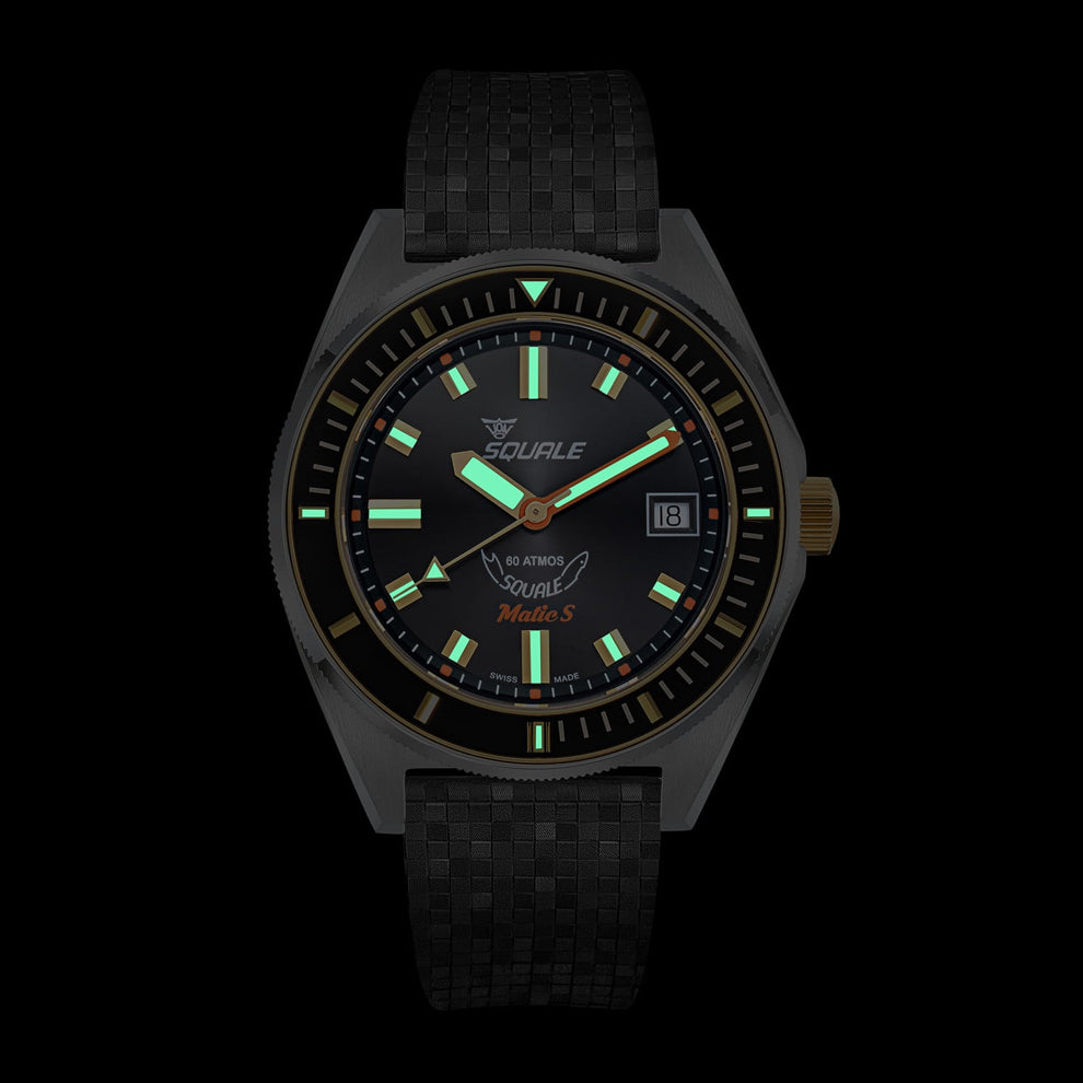 Squale Matic S Two Tone Mosaic, Squale ref MATICGBKBK.MRBK, product image 3