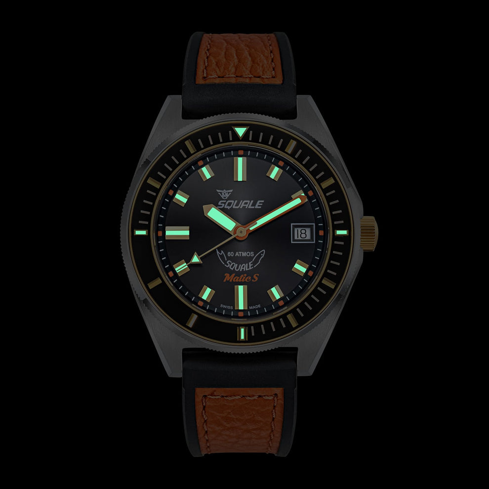 Squale Matic S Two Tone HydroLeather, Squale ref MATICGBKBK.RLOR, product image 3